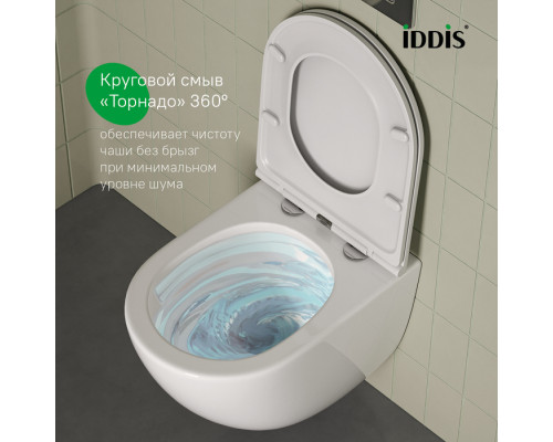 Унитаз подвесной безободковый, Аксес (Axes), IDDIS, AXERDSEi25