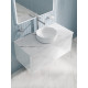 Столешница, керамогранит, 100 см, белый мрамор, Оптима Хоум (Optima Home), IDDIS, OPH10M0i89