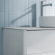 Столешница, керамогранит, 100 см, белый мрамор, Оптима Хоум (Optima Home), IDDIS, OPH10M0i89