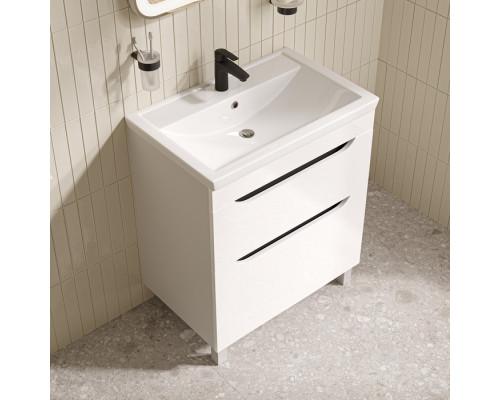 Тумба с умывальником, напольная, 70 см, белый, Рэй (Ray), IDDIS, RAY70WFi95K подходит умыв. 4077000i28