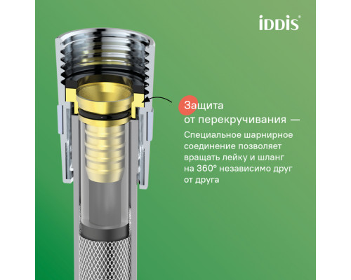 A5061115 Шланг д/душа, ПВХ армиров., 1.5м