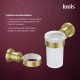 Стакан одинарный, матовое стекло, золото матовое, Виндзор (Windsor), IDDIS, WINMGG1i45