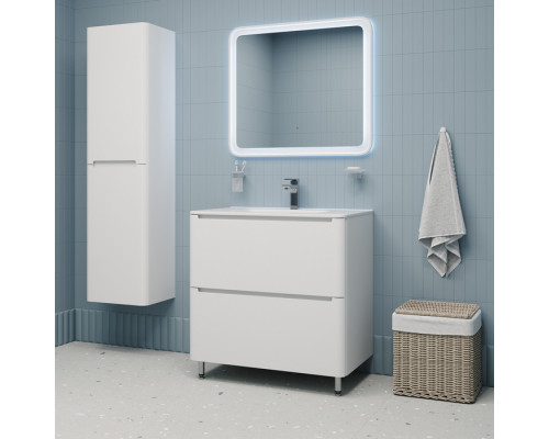 Тумба с умывальником, напольная, 80 см, белая, Эдифис (Edifice), IDDIS, EDI80WFi95K