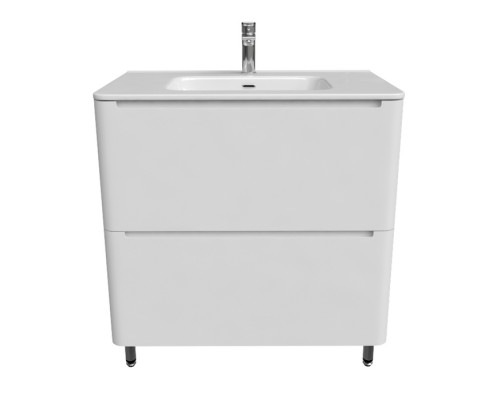 Тумба с умывальником, напольная, 80 см, белая, Эдифис (Edifice), IDDIS, EDI80WFi95K