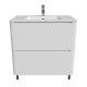Тумба с умывальником, напольная, 80 см, белая, Эдифис (Edifice), IDDIS, EDI80WFi95K