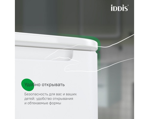 Тумба с умывальником, подвесная, 100 см, белая, Эдифис (Edifice), IDDIS, EDI10W1i95K