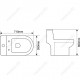 Унитаз-моноблок MELANA MLN-2806D/2012D