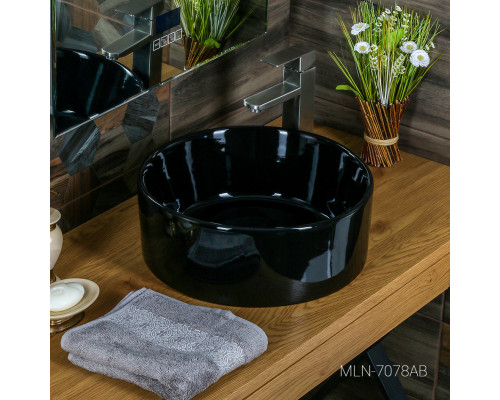 Раковина MELANA MLN-7078AB (черная)