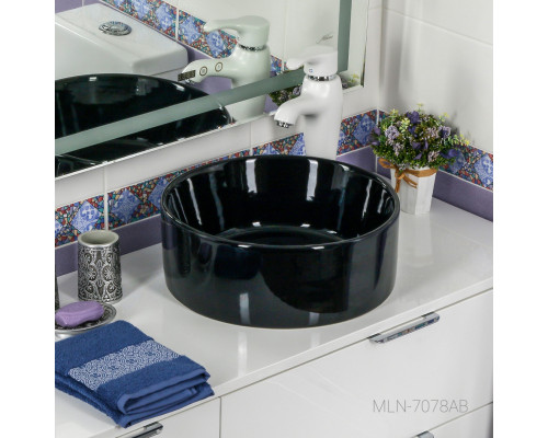 Раковина MELANA MLN-7078AB (черная)