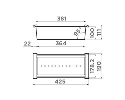 Коландер Omoikiri CO-02-GB