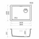 Omoikiri Kata 56-U/I Side-BL Artgranit/черный