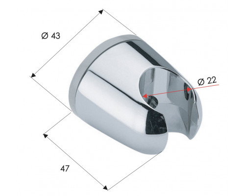 Держатель ручного душа Remer 339F