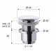 Донный клапан без перелива 1”1/4 Remer 904CC2114