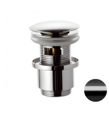Донный клапан с переливом 1”1/4 Remer 905CC2114CFP, черный брашированный хром