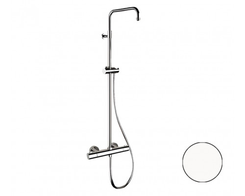 Душевая система термостатическая Remer Elegance EQ32ASSDBO, белый матовый