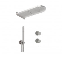 Душевая система Remer X Style INOX SSX93PS02MMCA, нержавеющая сталь