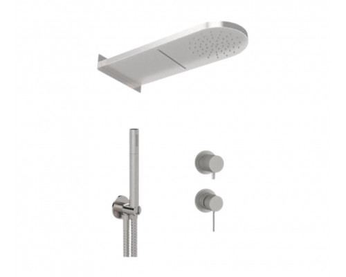 Душевая система Remer X Style INOX SSX93PS02MMCA, нержавеющая сталь