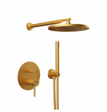 Душевая система Remer X Style X09S02OBG, золото брашированное