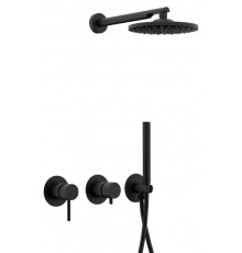 Душевая система Remer X Style X96S02ONO, чёрный матовый