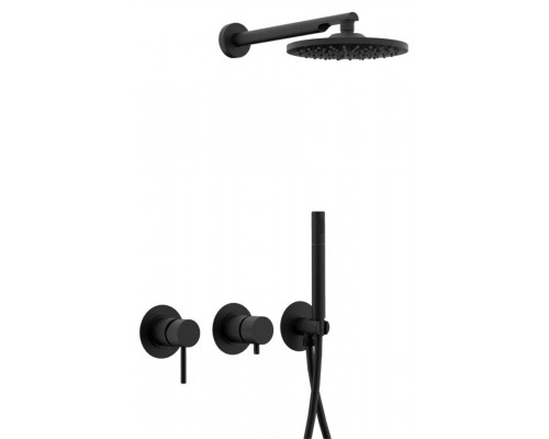 Душевая система Remer X Style X96S02ONO, чёрный матовый