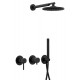 Душевая система Remer X Style X96S02ONO, чёрный матовый