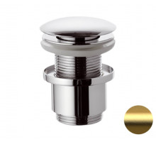 Донный клапан без перелива 1”1/4 Remer 904CC2114BG, золото брашированное