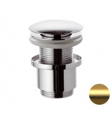 Донный клапан без перелива 1”1/4 Remer 904CC2114BG, золото брашированное