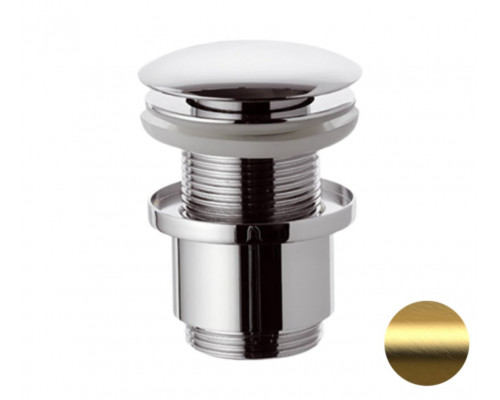Донный клапан без перелива 1”1/4 Remer 904CC2114BG, золото брашированное
