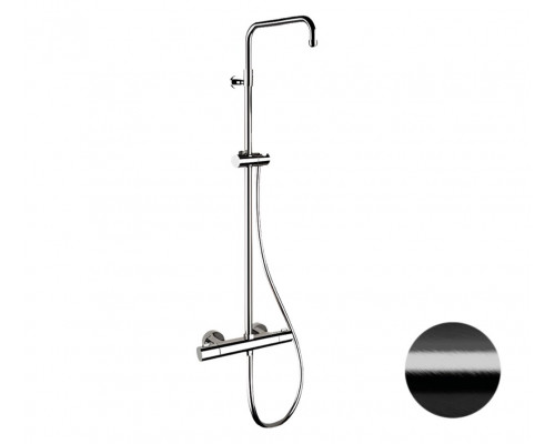 Душевая система термостатическая Remer Elegance EQ32ASSDCFP, черный брашированный хром