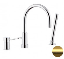 Смеситель для ванны Remer Minimal N072BG, золото брашированное