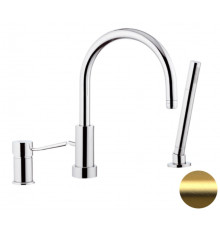 Смеситель для ванны Remer Minimal N072BG, золото брашированное