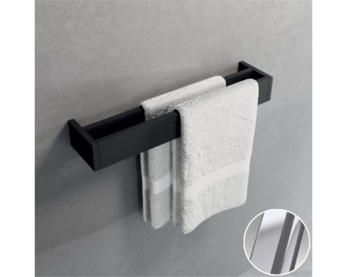 Полотенцедержатель двойной 45 см Novellini Frame R90AKFPS0245-B, цвет Silver