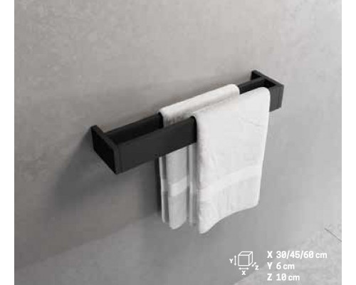 Полотенцедержатель двойной 45 см Novellini Frame R90AKFPS0245-B, цвет Silver