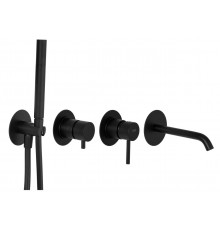 Смеситель для ванны Remer X Style X96S03ROXXNO, черный матовый