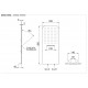 Верхний душ настенный 50x25 см Remer 350UFDCAX