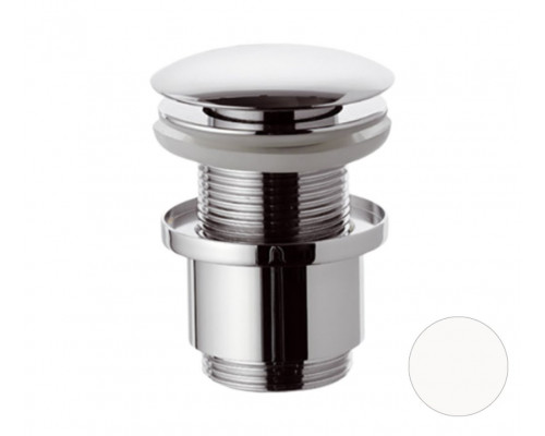 Донный клапан без перелива 1”1/4 Remer 904CC2114BO, белый матовый