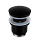 Донный клапан с переливом 1”1/4 Remer 905CC2114NO, черный матовый