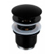 Донный клапан с переливом 1”1/4 Remer 905CC2114NO, черный матовый