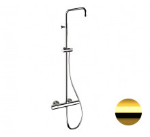 Душевая система термостатическая Remer Elegance EQ32ASSDDO, золото глянцевое