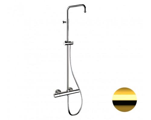 Душевая система термостатическая Remer Elegance EQ32ASSDDO, золото глянцевое
