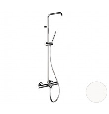 Душевая система термостатическая с изливом Remer Elegance EQ34A7MMSSOFBO, белый матовый