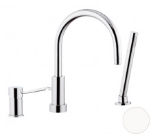 Смеситель для ванны Remer Minimal N072BO, белый матовый
