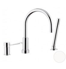 Смеситель для ванны Remer Minimal N072BO, белый матовый