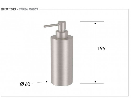 Дозатор настольный Remer INOX SSXI13A, нержавеющая сталь