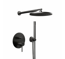 Душевая система Remer X Style X09S02OCFP, черный брашированный хром