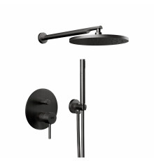 Душевая система Remer X Style X09S02OCFP, черный брашированный хром