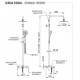 Душевая система с изливом Remer Dream D34A8MPUFM25T