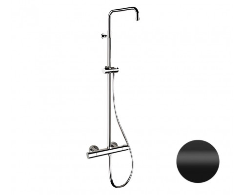 Душевая система термостатическая Remer Elegance EQ32ASSDNO, черный матовый