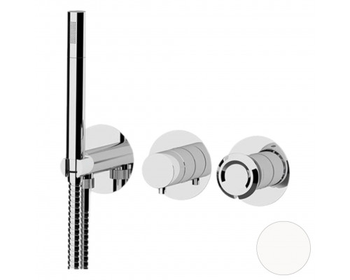 Смеситель для душа Remer Element ET97D3PBO, белый матовый