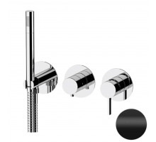 Смеситель для душа Remer Metrica MC97D2PNO, черный матовый
